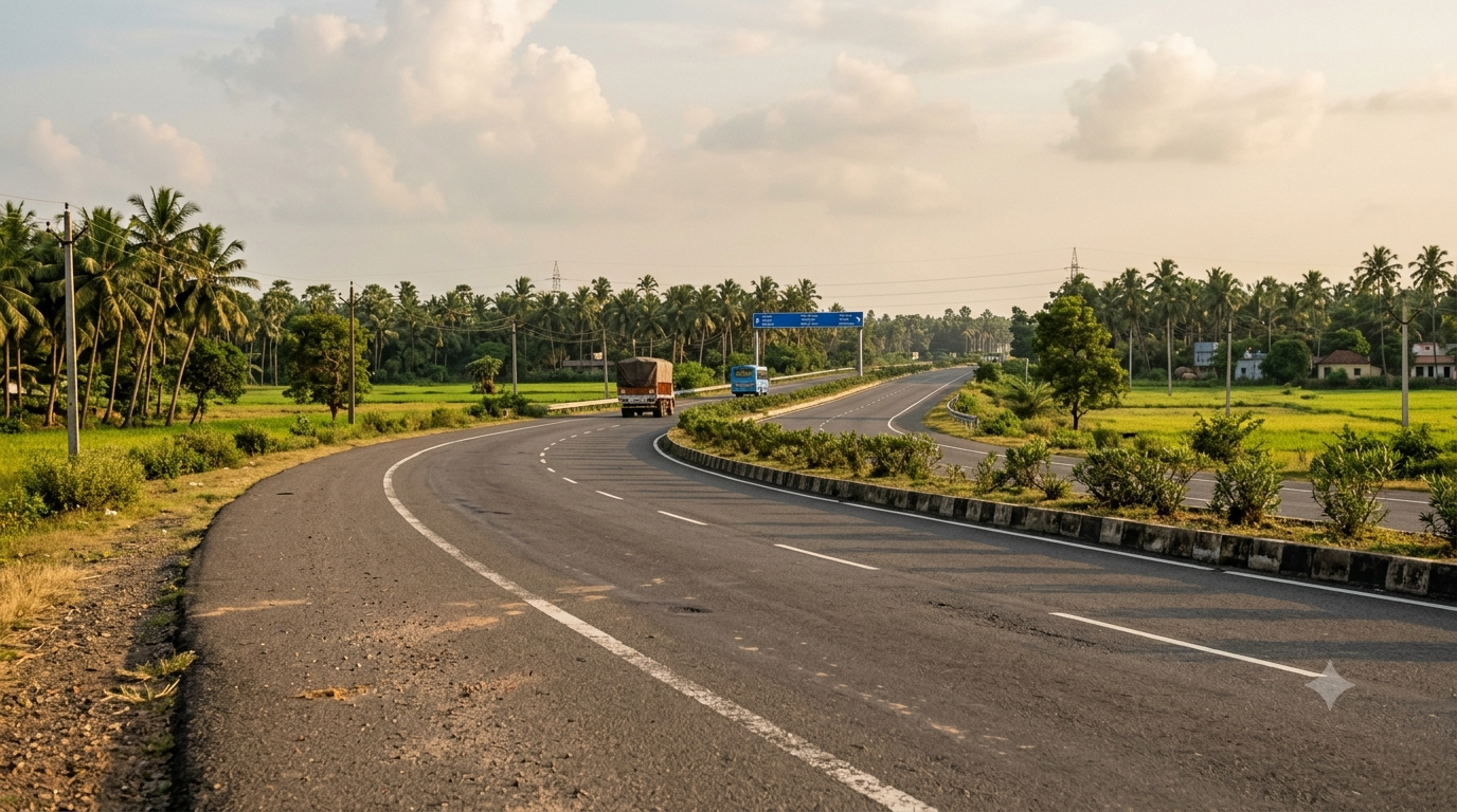 Bangalore to Puri Jagannath temple route along the NH16 coastal highway through Andhra Pradesh to Odisha