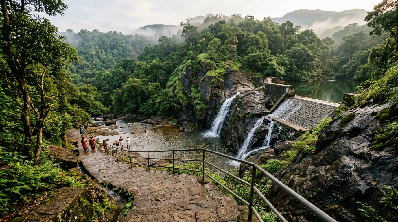 Papavinasanam Tirumala darshan timings - forested waterfall theertham near Tirumala temple