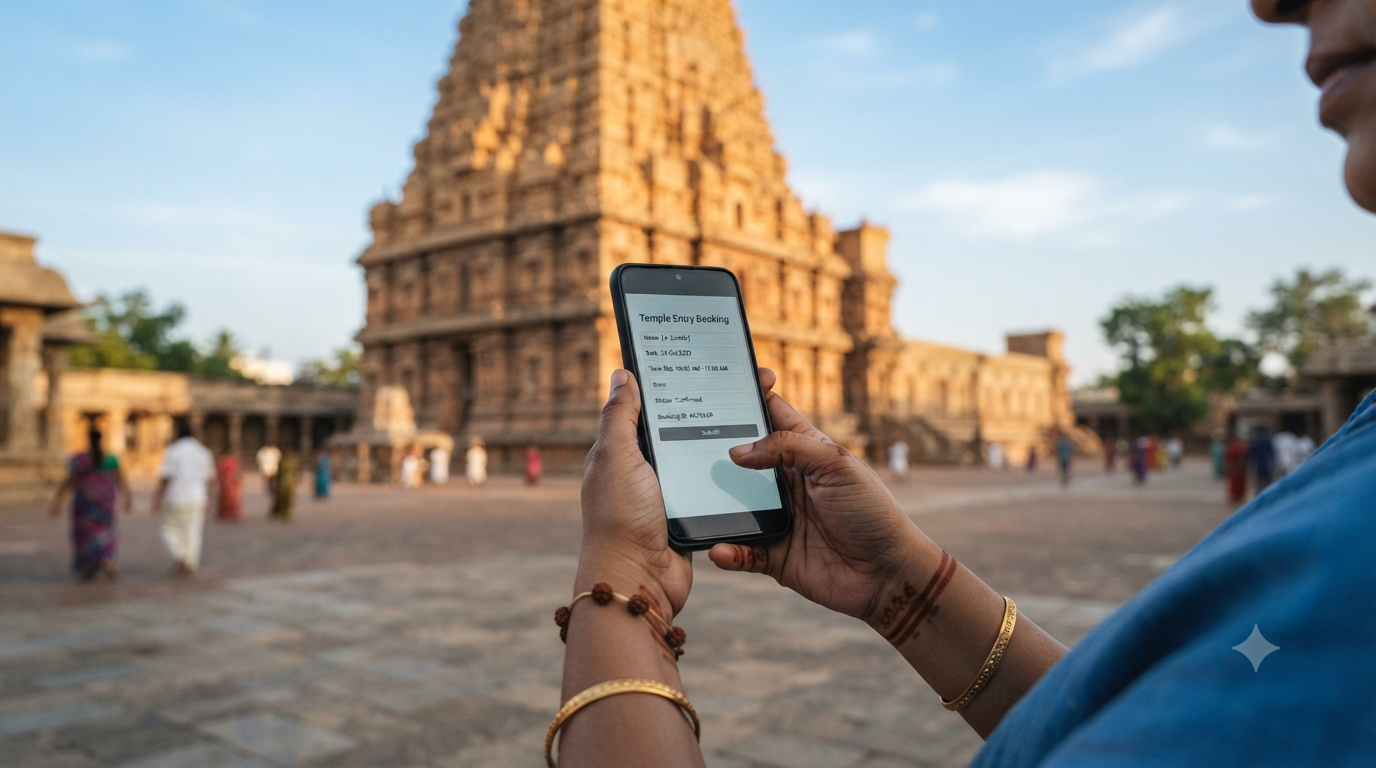 Tirumala lucky dip enrollment on a phone showing TTD Electronic DIP seva registration