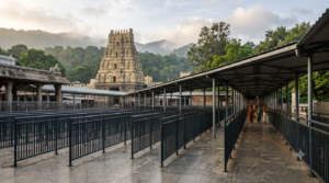 Tirumala pregnant ladies darshan special entry queue walkway at the hill temple