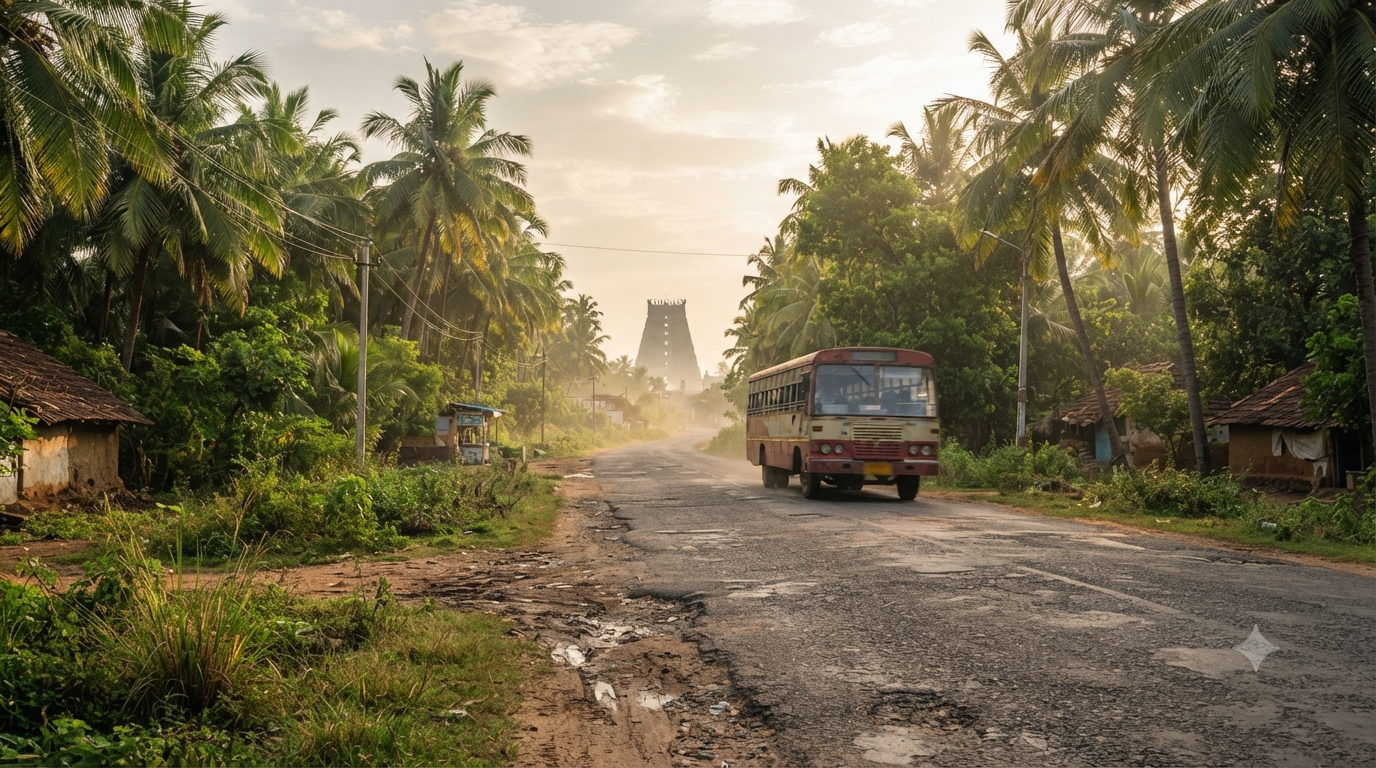 How to reach Draksharamam Temple by road, bus and regional transport
