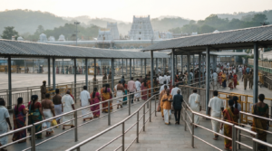 TTD 300 Rs ticket pilgrims in the Special Entry Darshan queue