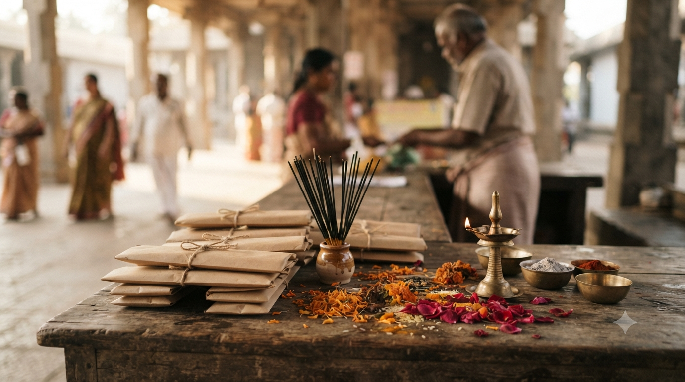 TTD agarbatti buy online guide with incense sticks, dried flowers and safe official purchase context