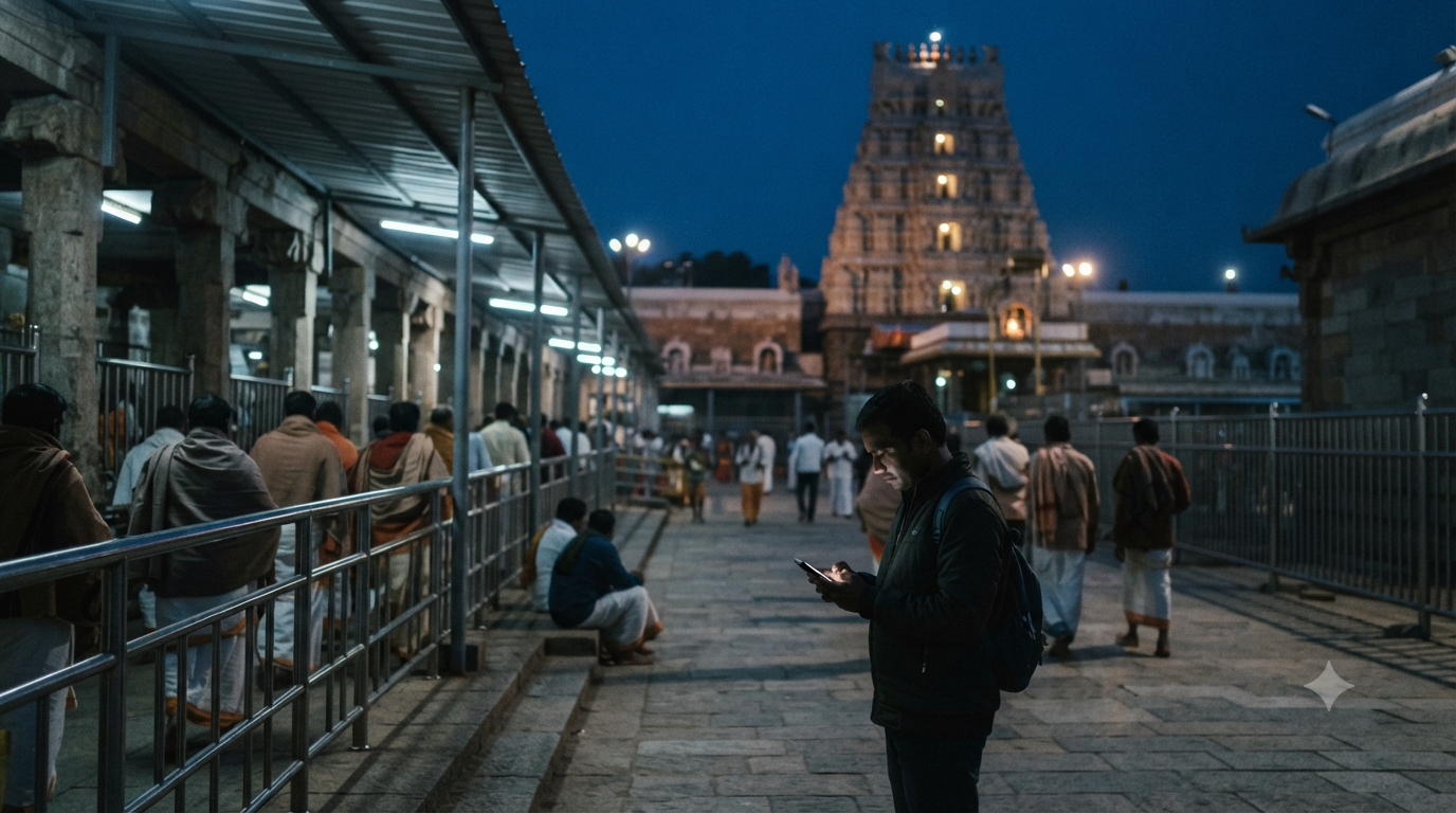 Tirumala Nijapada Darshanam booking status checked before Friday darshan