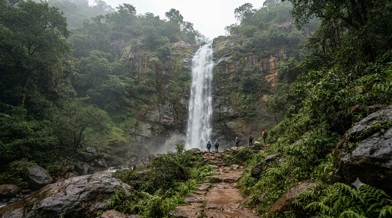 Talakona Waterfalls Open Timings with waterfall and forest trail near Tirupati