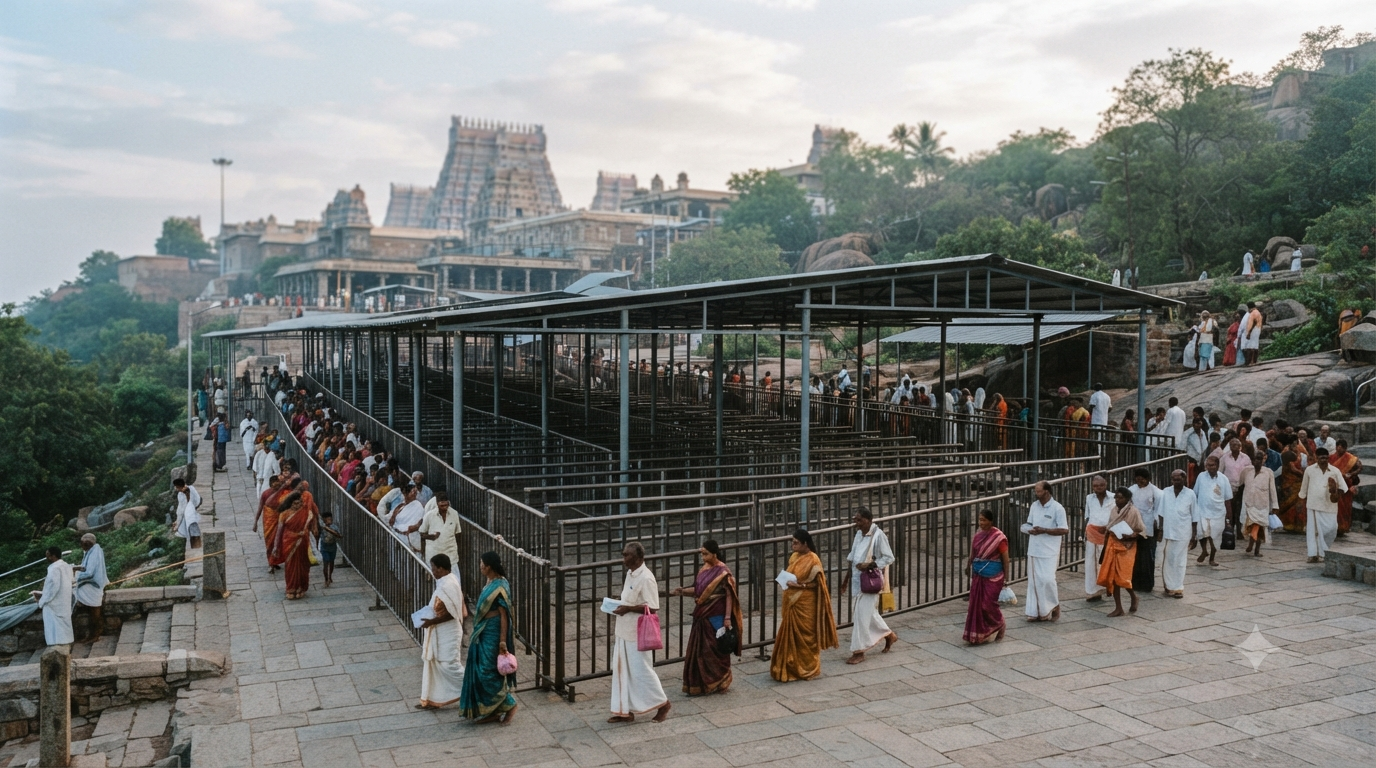 Tirumala darshan late entry and TTD reporting time for pilgrims