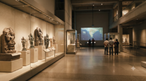 Tirumala SV Museum heritage galleries with artefacts and digital displays