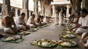 Madurai Meenakshi annadhanam free meal service illustration