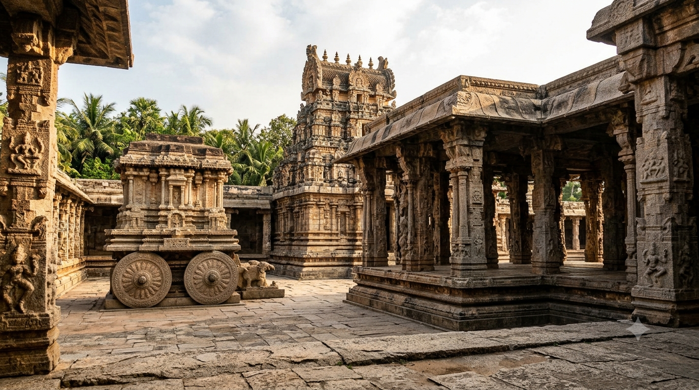 Darasuram Airavatesvarar temple history illustrated by the Chola stone-chariot mandapa