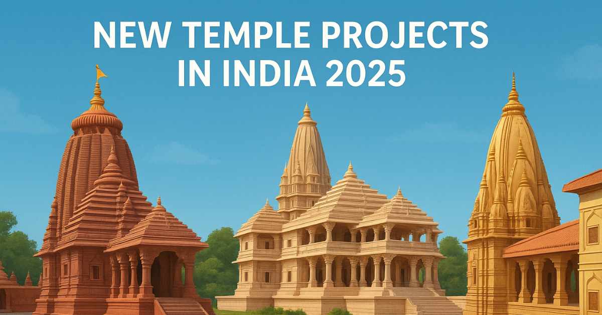 New temple projects in India 2025 featuring Digha Jagannath Dham and Ayodhya Ram Mandir architecture