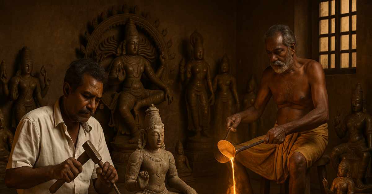 Temple Artisans of India — Sculptors and Metalworkers Creating Sacred Idols