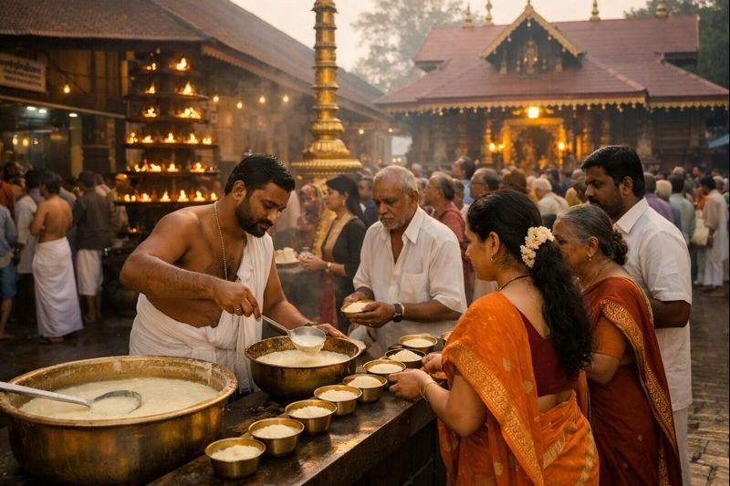 Guruvayur Temple Palpayasam Seva offering and prasadam