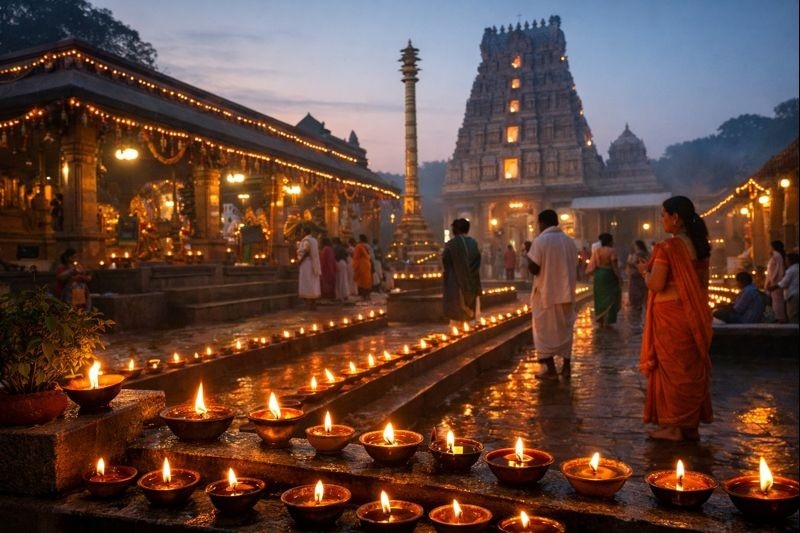 Karthika Masam 2023 Telugu calendar start end dates with lamps