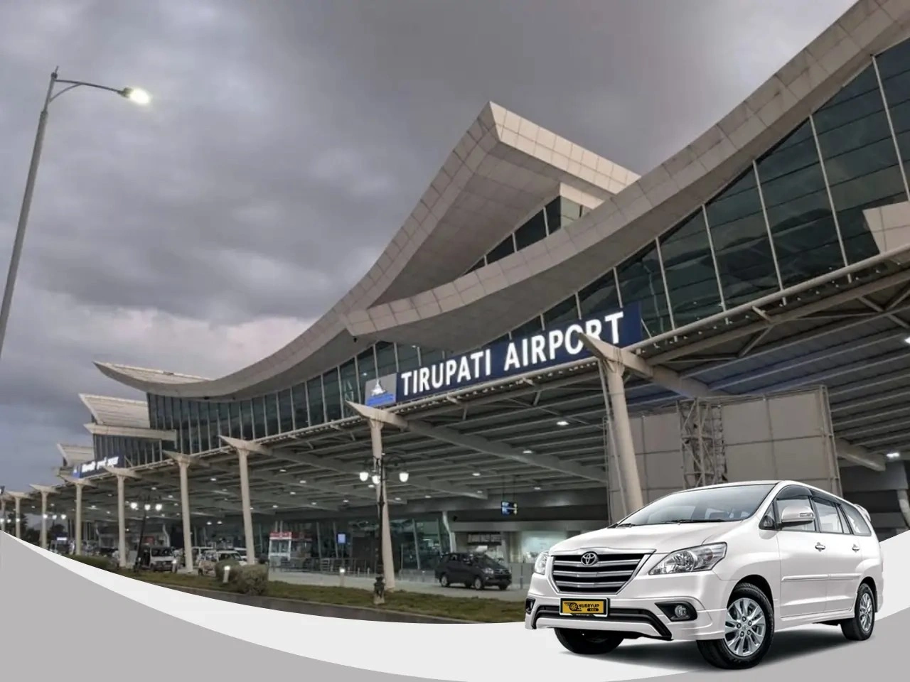 Renigunta Airport Tirupati Taxi outside airport for Tirupati trip