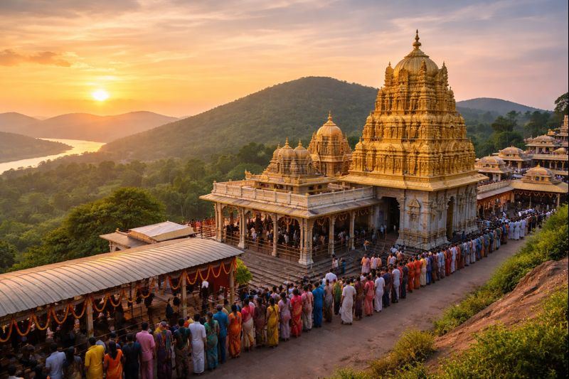 Annavaram Temple Live Darshan status online booking and pilgrimage details.