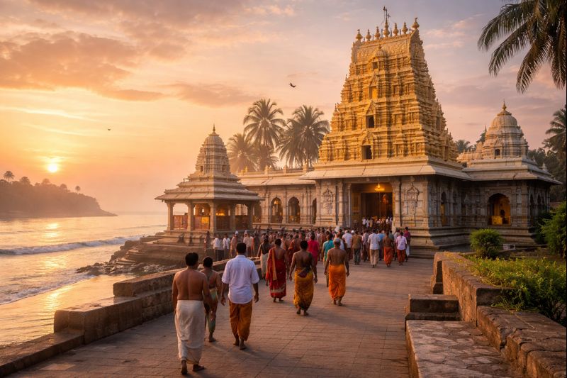 Antarvedi Temple Daily Sevas at Sri Lakshmi Narasimha Swamy Temple sunrise.