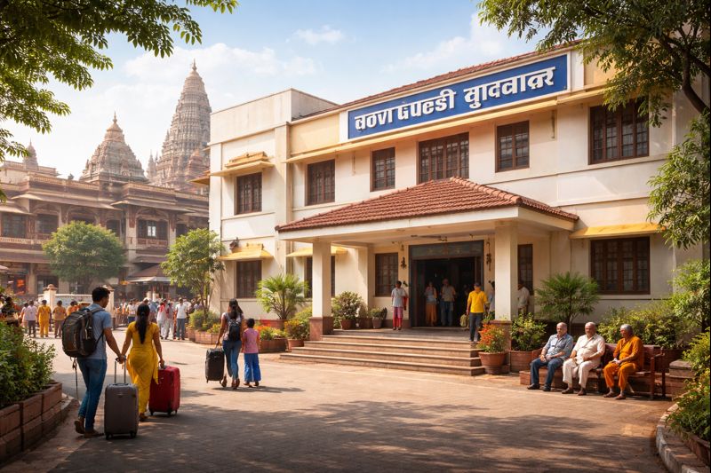 Govt Guest House Tuljapur accommodation near temple for travelers and pilgrims.