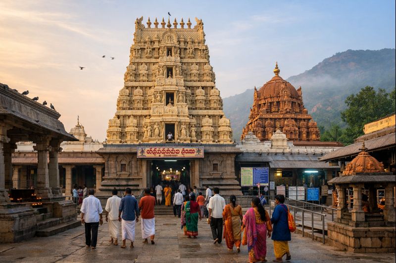 Kadiri Narasimha Swamy Temple exterior during open hours