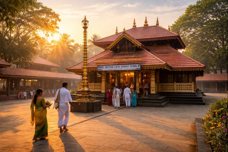 seetha lava kusha temple darshan timings open close daily at temple entrance in morning