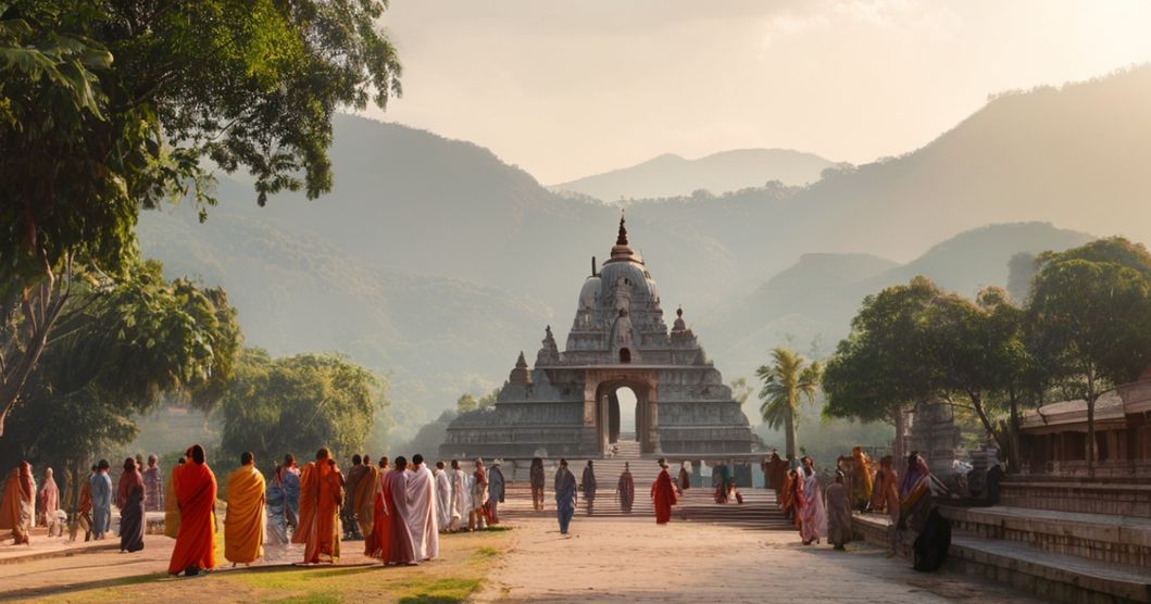 Simhachalam Temple Special Darshan entrance scene