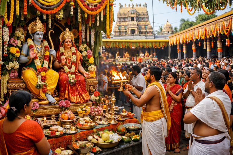 Sri Rama Navami 2023 Bhadrachalam temple festival and puja timings