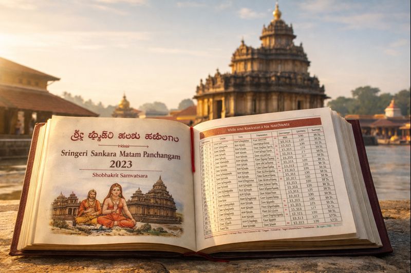 Sringeri Sankara Matam Panchangam 2023 detailed almanac guide