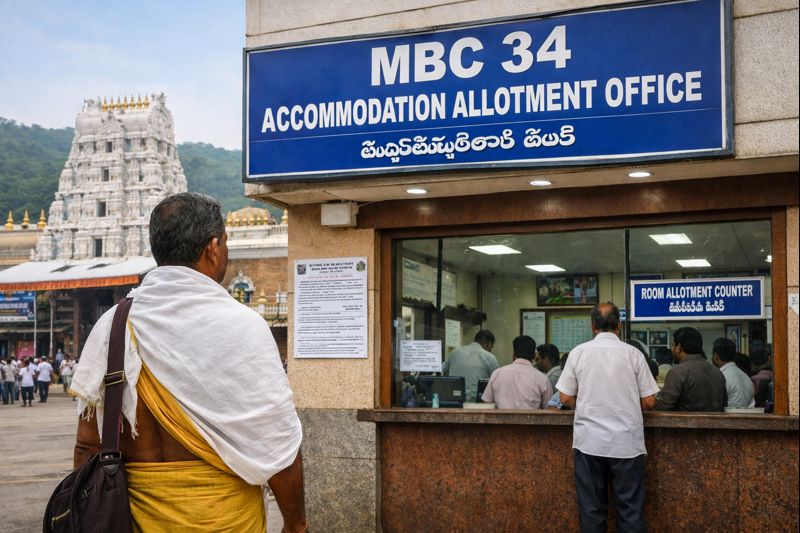 Tirumala Ttd Mbc 34 accommodation counter description