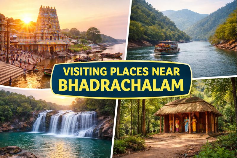 Visiting Places Near Bhadrachalam scenic river and temple attractions