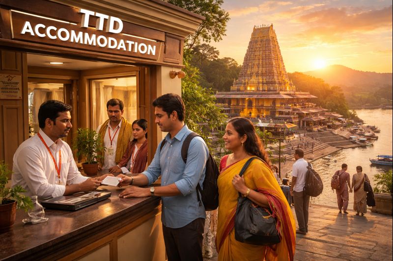 Ttd Rooms Bhadrachalam Temple accommodation near Sri Sita Ramachandra Swamy Temple