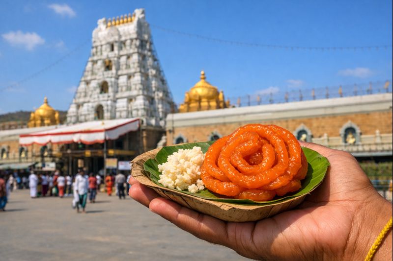 Ttd Tirumala Jilebi Prasadam served at Tirumala temple
