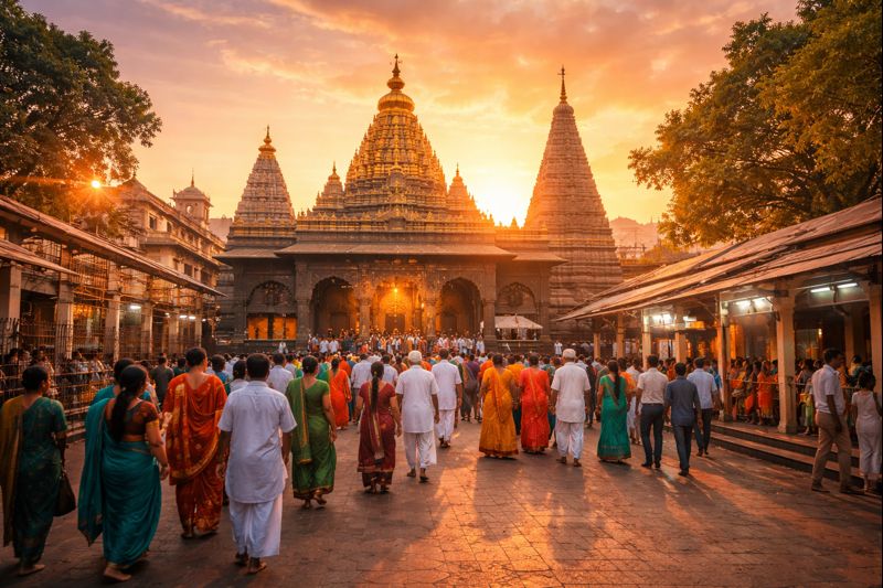 Tulja Bhavani Temple Darshan Timings Tickets Online Booking at sunrise.